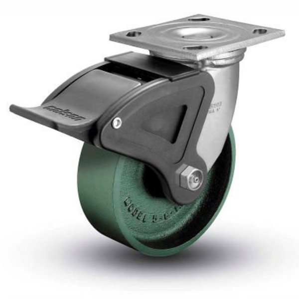 Colson Colson® 4 Series Swivel Plate Caster 4.05109.139 BRK4 Cast Iron With Brake 5" Dia. 1000 Lb. 4.05109.139 BRK4